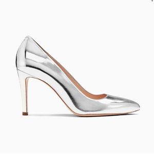 BNWT Inez Alta Heels in Silver